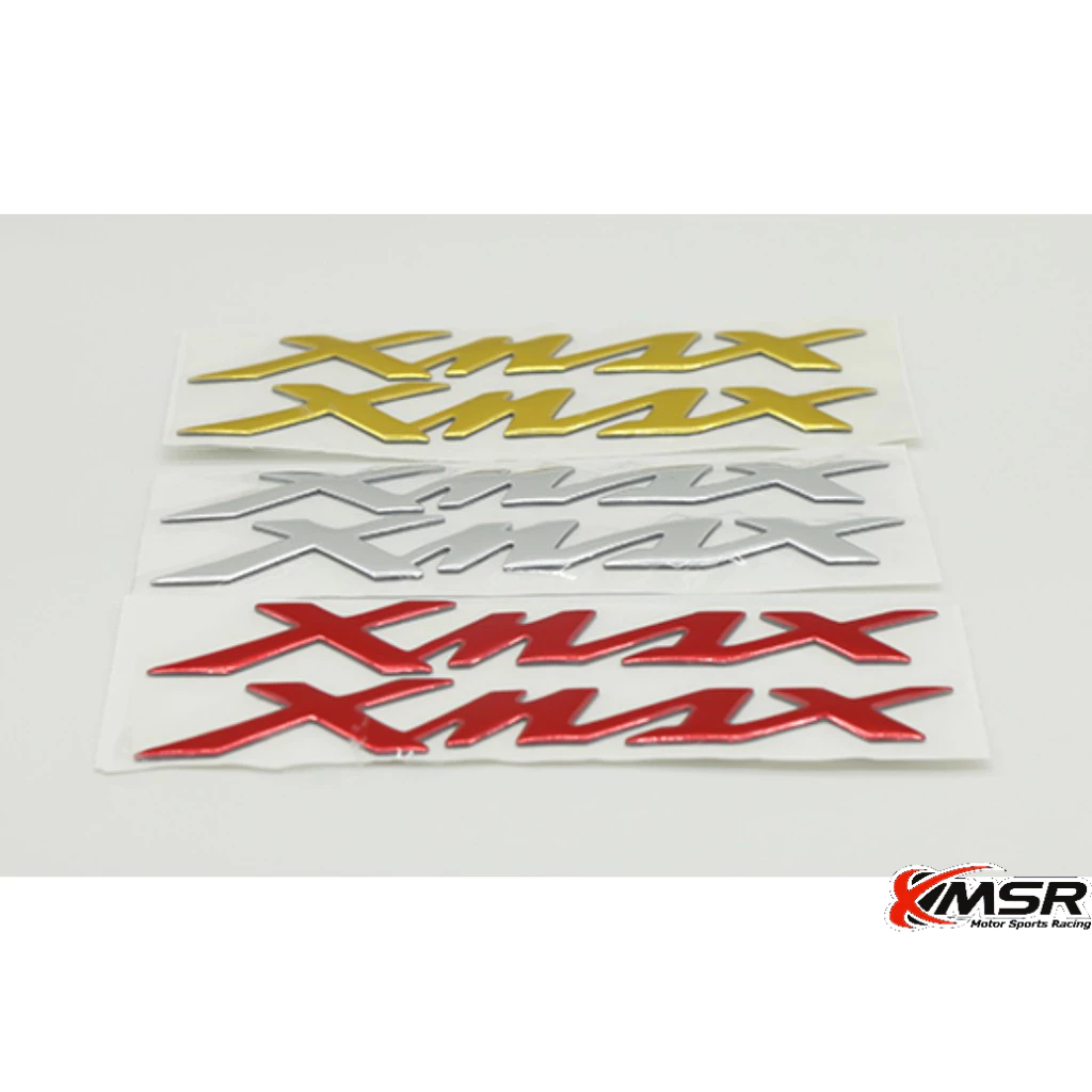 โลโก้ STICKER จำนวน 2ชิ้น สำหรับ YAMAHA XMAX 300 ตัวนูน 3D มีแถบกาวพร้อมติด กันน้ำ สวยงาม ทนทาน มีสีให้เลือก โดย Xmsr
