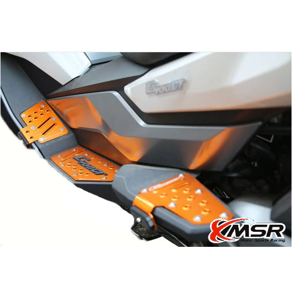 แผ่นรองพักเท้า BMW C400GT แผ่นวางเท้า ที่พักเท้า พักเท้า อลูมิเนียมอัลลอยด์ CNC สินค้าจากเกาหลี สีสวย ทนทาน โดย Xmsr