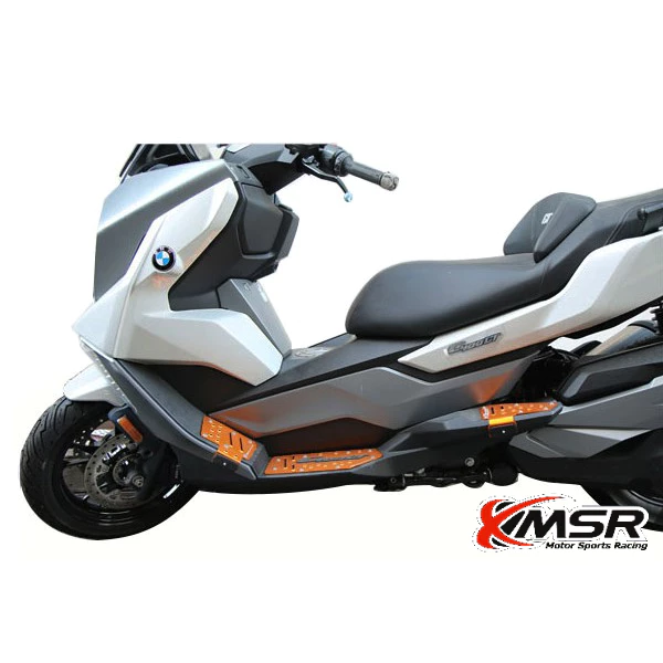 แผ่นรองพักเท้า BMW C400GT แผ่นวางเท้า ที่พักเท้า พักเท้า อลูมิเนียมอัลลอยด์ CNC สินค้าจากเกาหลี สีสวย ทนทาน โดย Xmsr