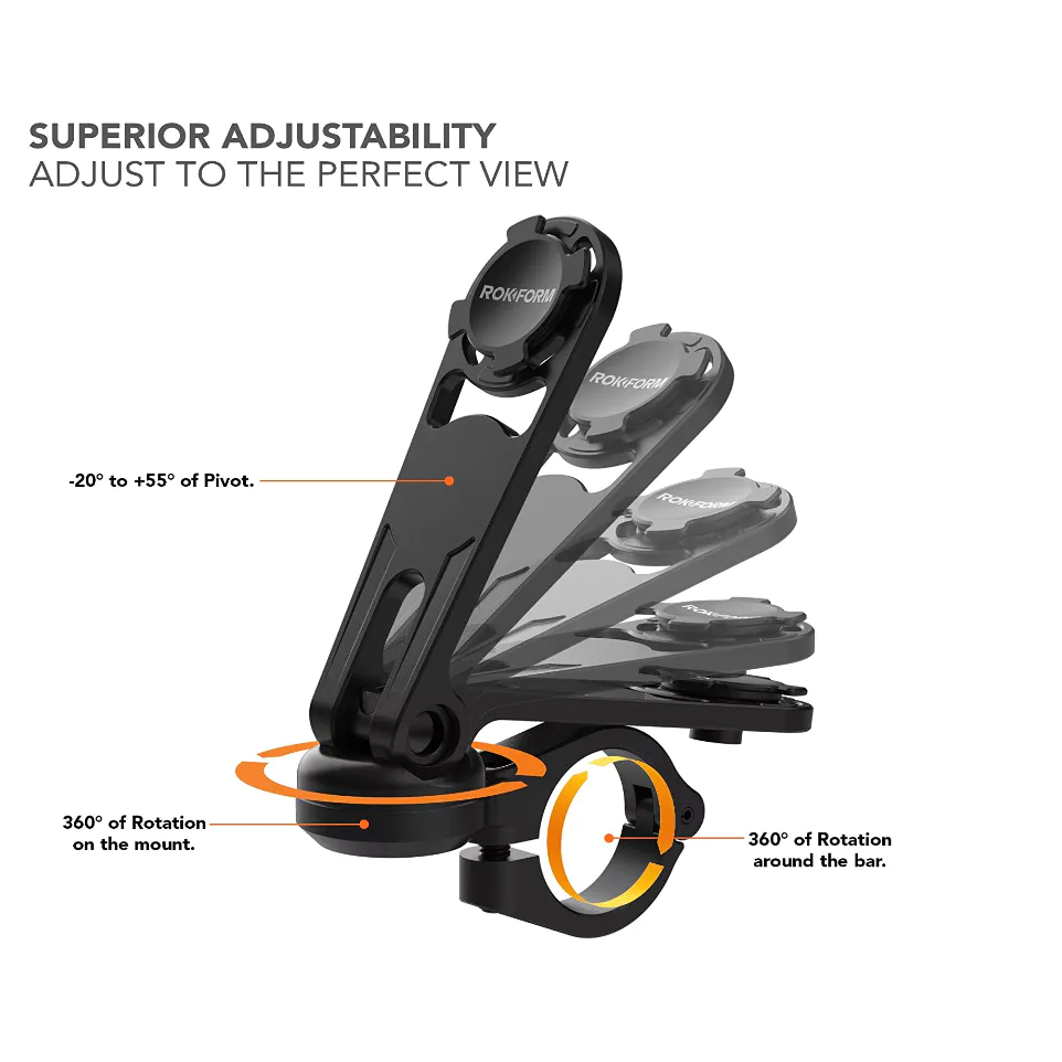 ที่จับมือถือ แบบติดแฮนด์บาร์ ขนาดแฮนด์ 22mm-31mm ROKFORM แบรนด์อเมริกา รุ่น HANDLEBAR PHONE MOUNT โดย Xmsr