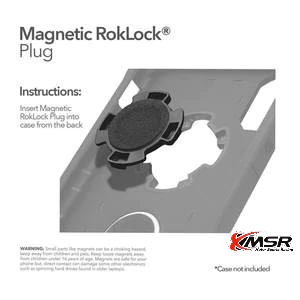 ที่ปิดรูเคสแบบแม่เหล็ก สำหรับเคสมือถือ ROKFORM ทุกรุ่น แบรนด์อเมริกา รุ่น MAGNETIC ROKLOCK PLUG ฝาปิดเคสแบบแม่เหล็ก Xmsr