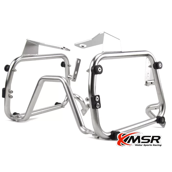 แร็คข้าง ตะแกรงข้าง สแตนเลส สำหรับ SUZUKI V-STROM 250 DL250 แร็คยึดกล่องข้าง หนาแข็งแรง โดย Xmsr