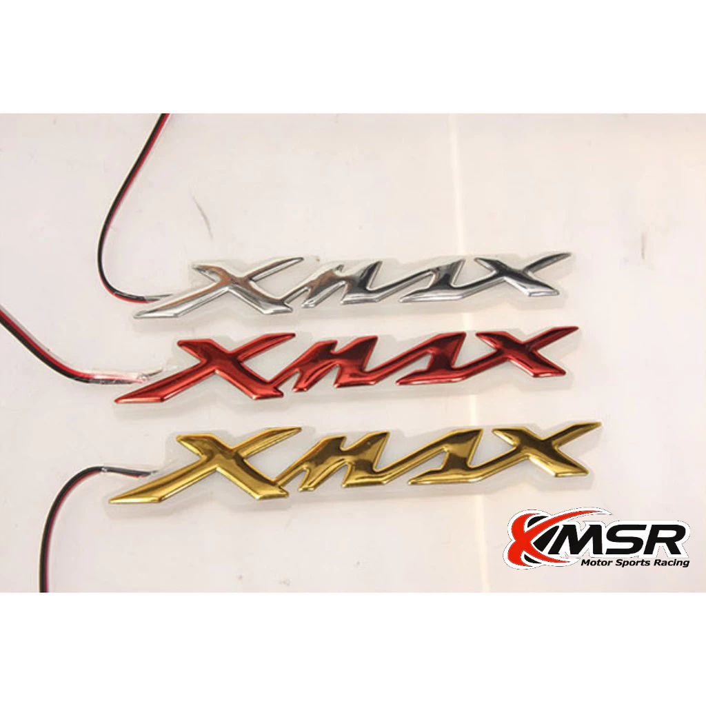 แท้100% โลโก้ตราสัญลักษณ์ Yamaha Xmax ไฟ LED กันน้ำ XMSR สว่าง สวยงาม ทนทาน ใช้งานได้นาน พร้อมติดตั้ง