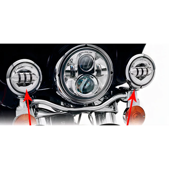 ไฟตัดหมอก 4.5 นิ้ว ไฟสปอตไลท์ LED สำหรับ HARLEY DAVIDSON หลายรุ่น หรือ CRUISER มี Cut Off แสงสีขาว (2ดวง/ชุด) โดย Xmsr