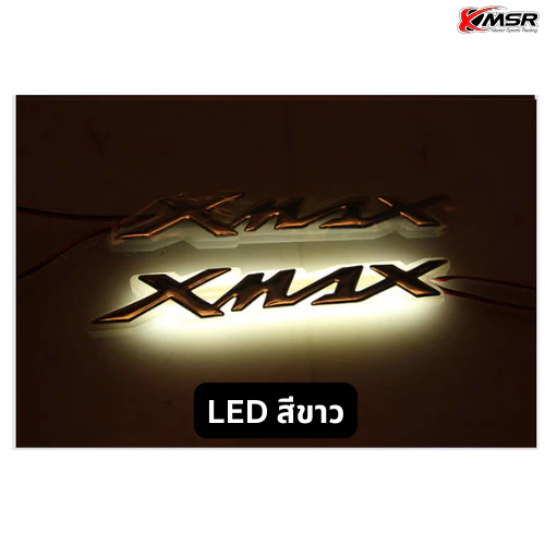 แท้100% โลโก้ตราสัญลักษณ์ Yamaha Xmax ไฟ LED กันน้ำ XMSR สว่าง สวยงาม ทนทาน ใช้งานได้นาน พร้อมติดตั้ง