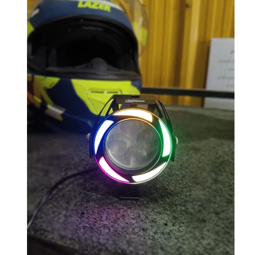 ไฟสปอตไลท์ ไฟตัดหมอก แบบ Rainbow ขนาด 15W ความสว่าง 3000Lm จำนวน 1ดวง (ไม่รวมชุดสายไฟเเละรีเลย์) กันน้ำ โดย Xmsr