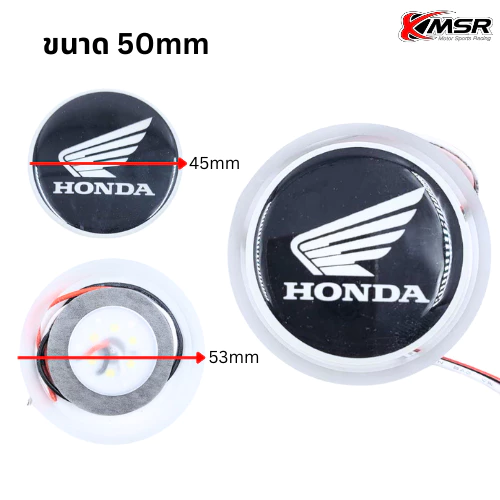 ไฟ LED โลโก้ตราสัญลักษณ์ LOGO EMBLEM สำหรับ HONDA ไฟสองทาง สลับสี ขาวแดง / ขาวเหลือง กันน้ำ 1ชุดมี 2ชิ้น โดย Xmsr