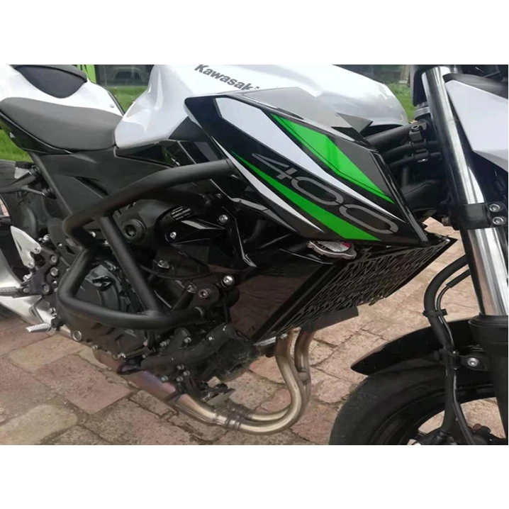 แคชบาร์ล่าง สำหรับ KAWASAKI Z250 Z400 ปี 2019-2024 กันล้ม กันรอย แข็งแรงมาก เหล็กหนา พาวเดอร์โค้ทสีดำ โดย Xmsr