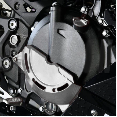 แท้100% เซ็ตครอบเครื่องซ้ายขวา+ครอบปั๊มน้ำ Kawasaki Ninja400 z400 ครอบเครื่อง XMSR อะลูมิเนียมอัลลอยด์