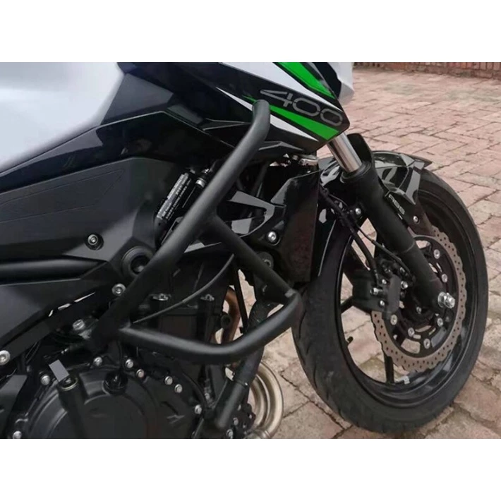 แคชบาร์ล่าง สำหรับ KAWASAKI Z250 Z400 ปี 2019-2024 กันล้ม กันรอย แข็งแรงมาก เหล็กหนา พาวเดอร์โค้ทสีดำ โดย Xmsr