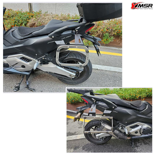 แร็คข้าง สำหรับ HONDA FORZA 750 ปี 2021-2025 ต้องใช้ร่วมกับแร็คท้ายที่มีรูน็อตเท่านั้น แร้คข้าง ตะแกรงข้าง โดย Xmsr