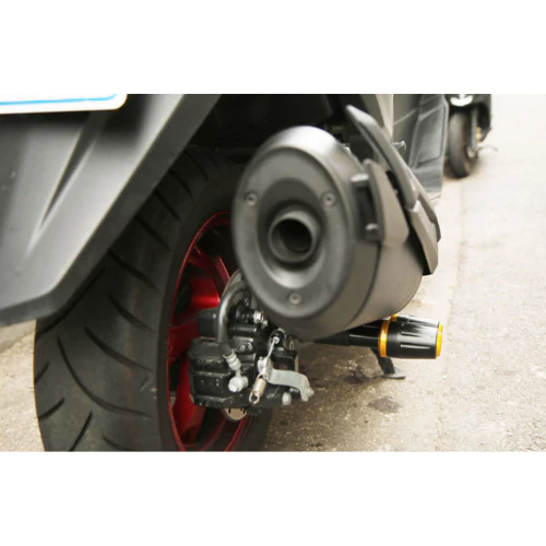 กันล้มข้างท่อไอเสีย สำหรับ Suzuki Burgman 400 โดย Xmsr กันรอยท่อไอเสีย อะลูมิเนียม CNC แข็งแรง