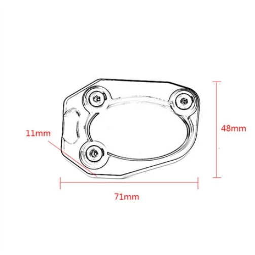 แท้100% แผ่นรองขาตั้ง Kawasaki Ninja 250 300 400 650 1000 / Z 250 300 400 650 1000 Z1000SX ตีนเป็ด Xmsr