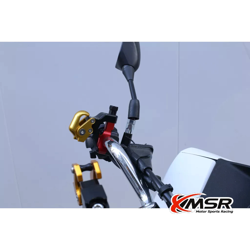 ตะขอเกี่ยวของ ตะขอแขวนของ สำหรับรูหูกระจกขนาด 10mm หรือYamaha Xmax Nmax Honda Click งานอะลูมิเนียม โดย Xmsr