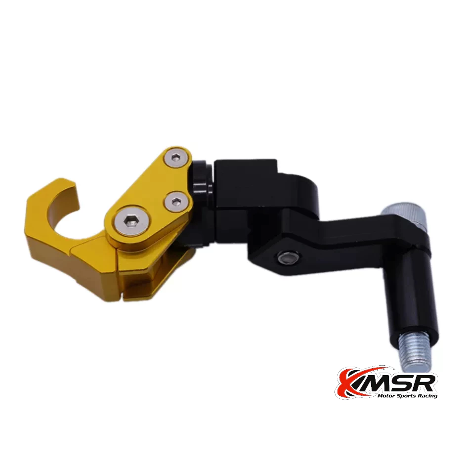 ตะขอเกี่ยวของ ตะขอแขวนของ สำหรับ HONDA FORZA หรือ YAMAHA สำหรับรูน็อตกระจกขนาด 10มม. ตะขอยึดรูหูกระจก งานCNC โดย Xmsr